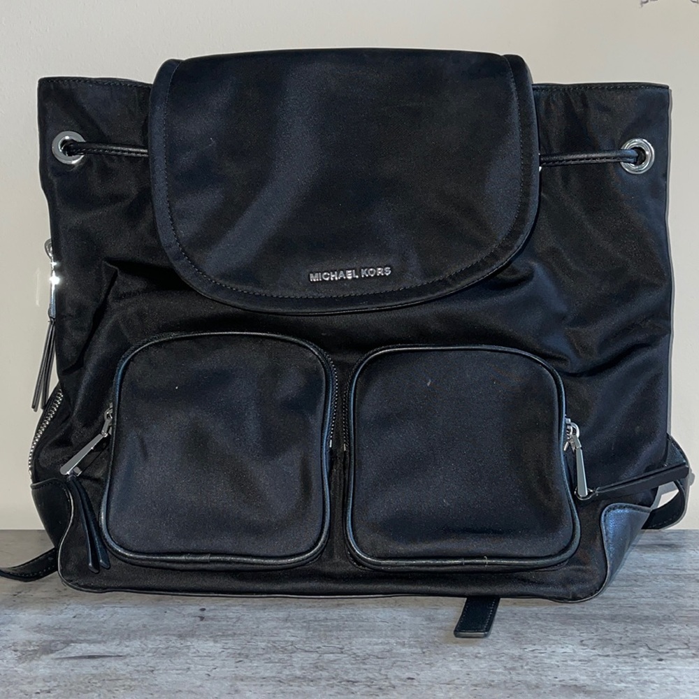 Black Michael Kors Back Pack